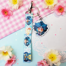 Load image into Gallery viewer, Genshin Impact - Xiao - Mini Lanyard + Acrylic Keychain Set
