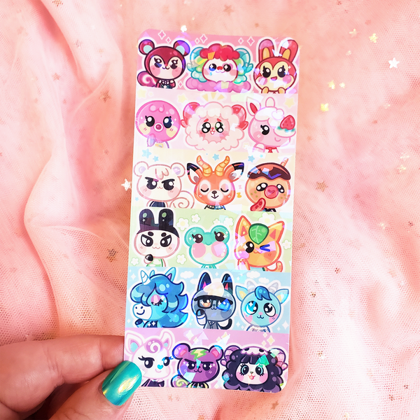 Rainbow Villagers - Holographic Prism Bookmark