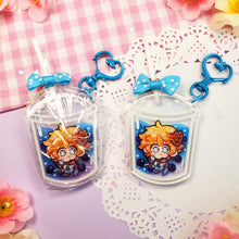 Load image into Gallery viewer, Genshin Boba Tea - Lollipop Keychains - Itto + Childe + Ayato
