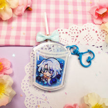 Load image into Gallery viewer, Genshin Boba Tea - Lollipop Keychains - Itto + Childe + Ayato
