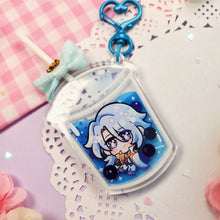 Load image into Gallery viewer, Genshin Boba Tea - Lollipop Keychains - Itto + Childe + Ayato
