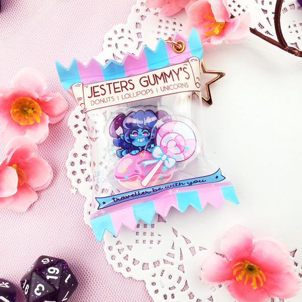 ♡ Critical Role - Jester Gummys - Mighty Nein - Candy Shaker Bag ♡
