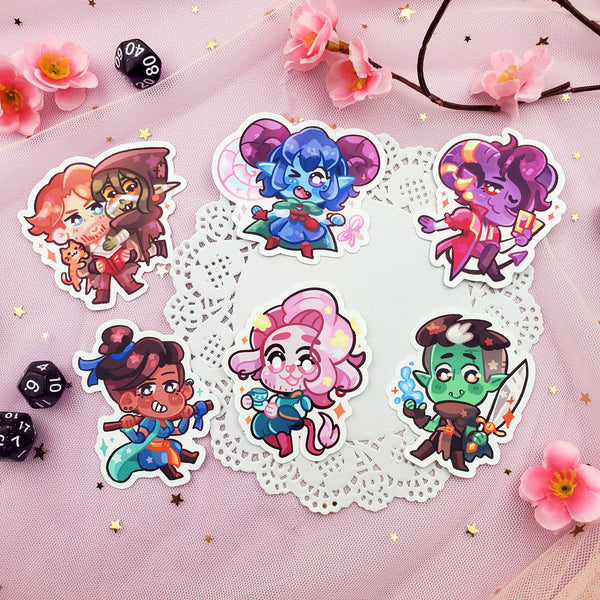 Mighty Nein - Critical Role - Stickers