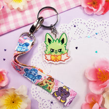 Load image into Gallery viewer, Cute Eeveelutions - Mini Lanyard + Keychain Set
