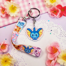 Load image into Gallery viewer, Cute Eeveelutions - Mini Lanyard + Keychain Set
