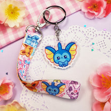 Load image into Gallery viewer, Cute Eeveelutions - Mini Lanyard + Keychain Set
