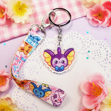 Load image into Gallery viewer, Cute Eeveelutions - Mini Lanyard + Keychain Set
