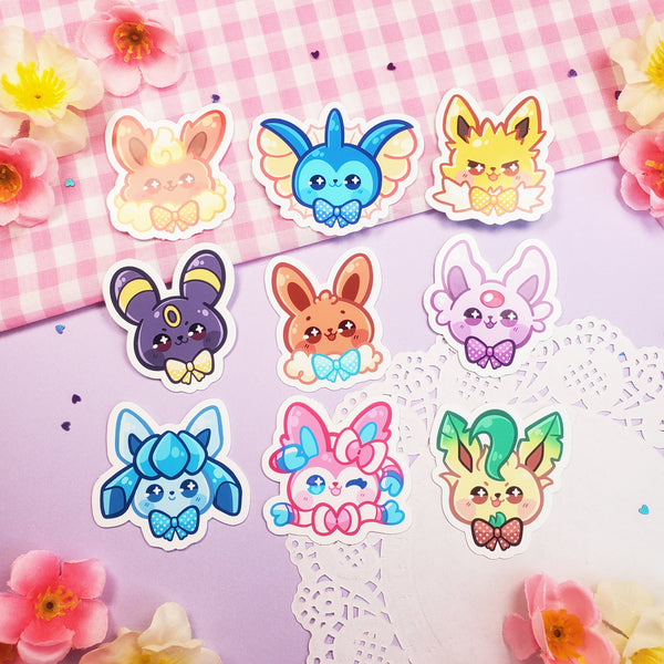 Cutie Eeveelutions - Sticker Pack