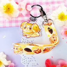 Load image into Gallery viewer, Fidough - Bread Dog - Mini Lanyard + Acrylic Keychain Set
