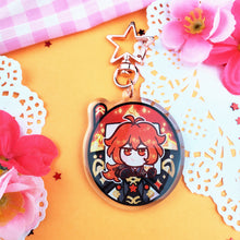 Load image into Gallery viewer, Diluc-Gotchi - Acrylic Keychain
