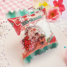 Load image into Gallery viewer, ♡ Genshin IceCreams - Kazuha Maple + Strawberries and Cream Swirl - Candy Shaker Bag ♡
