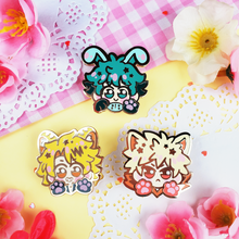 Load image into Gallery viewer, Deku Bunny - Hard Enamel Pin
