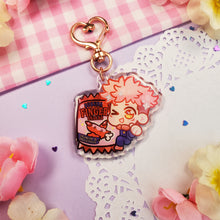 Load image into Gallery viewer, Cursed Anime School Boys Snacks - Acrylic Keychains
