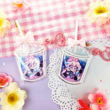 Load image into Gallery viewer, Genshin Boba Tea - Lollipop Keychains - Itto + Childe + Ayato
