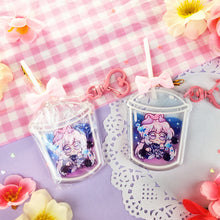 Load image into Gallery viewer, Genshin Boba Tea - Lollipop Keychains - Itto + Childe + Ayato
