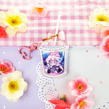 Load image into Gallery viewer, Genshin Boba Tea - Lollipop Keychains - Itto + Childe + Ayato
