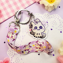 Load image into Gallery viewer, Cute Mimikyu - Mini Lanyard + Keychain Set
