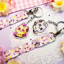 Load image into Gallery viewer, Cute Mimikyu - Mini Lanyard + Keychain Set
