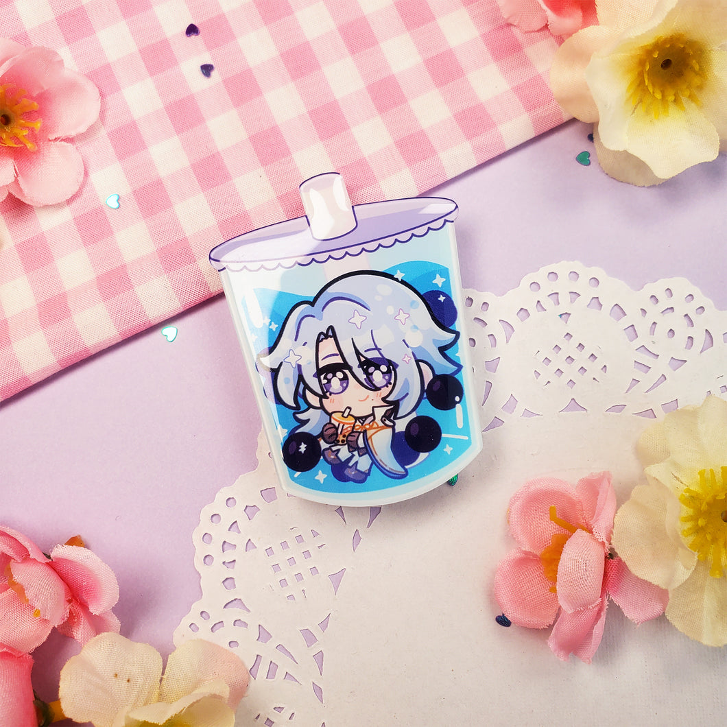 Genshin Boba Tea Grips - Acrylic Phone Grip