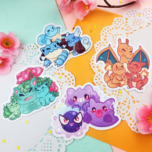 Load image into Gallery viewer, Cute Monster Families - Starters + Ghosts - Stickers
