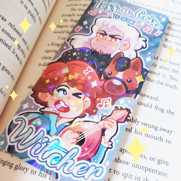 Toss A Coin - Holographic Prism Bookmark